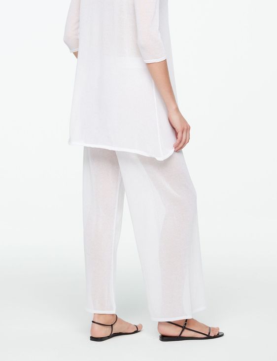 Sarah Pacini KATOENEN BROEK MET VOILE