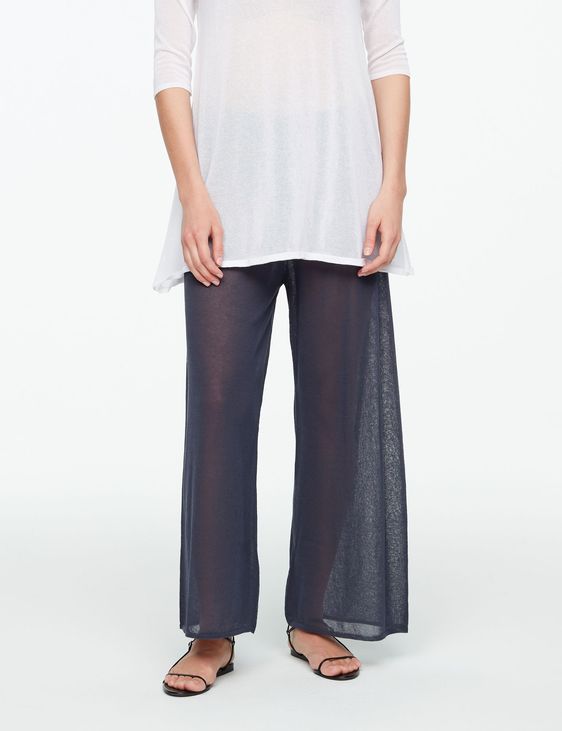 Sarah Pacini KATOENEN BROEK MET VOILE