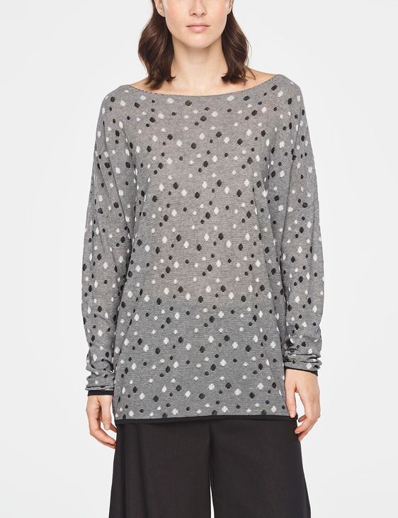 Sarah Pacini PULL LONG - POIS ET RAYURES