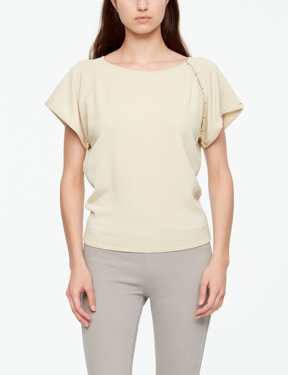 Sarah Pacini PULL MANCHES COURTES - SURPIQURES