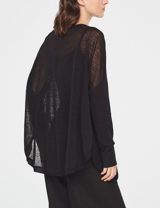 Sarah Pacini PULL LONG EN LIN - GRANDE POCHE