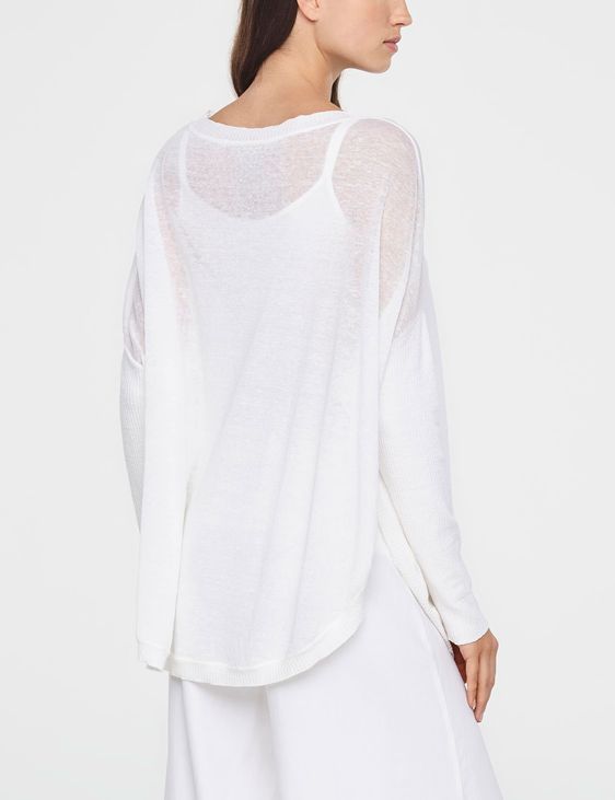 Sarah Pacini PULL LONG EN LIN - GRANDE POCHE