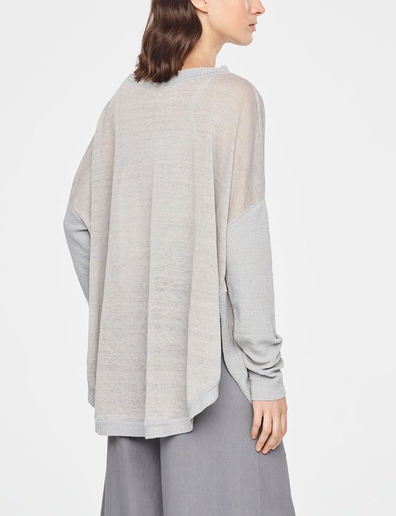 Sarah Pacini PULL LONG EN LIN - GRANDE POCHE