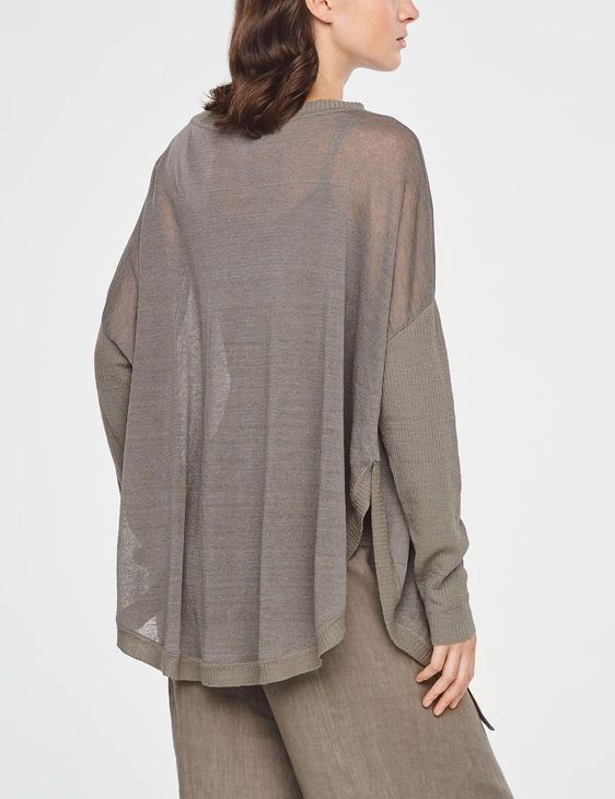 Sarah Pacini PULL LONG EN LIN - GRANDE POCHE