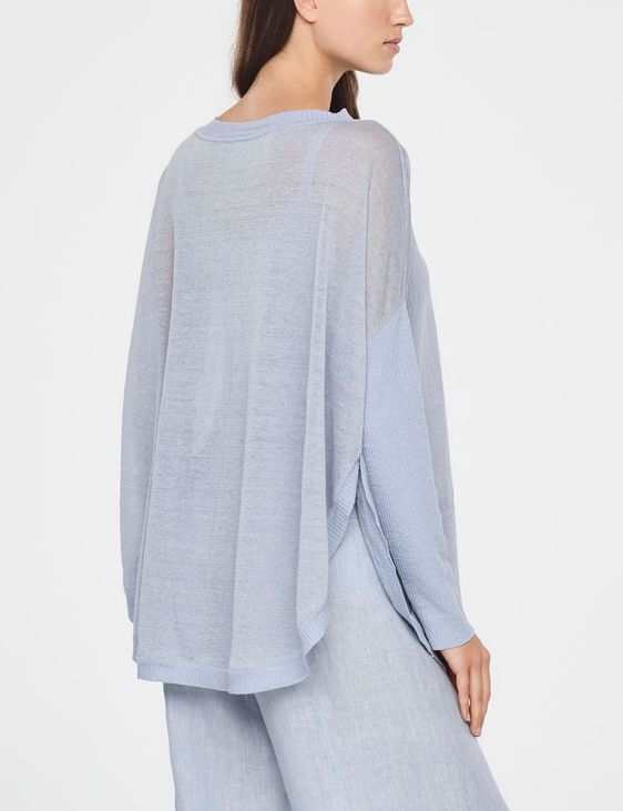 Sarah Pacini PULL LONG EN LIN - GRANDE POCHE