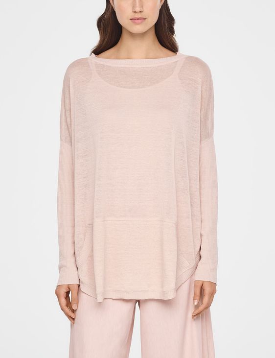 Sarah Pacini PULL LONG EN LIN - GRANDE POCHE