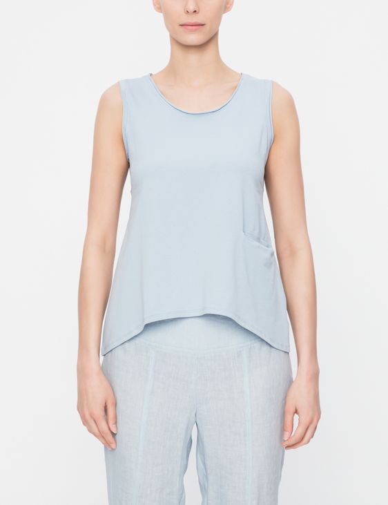 Sarah Pacini A-LINE COTTON SHIRT - SLEEVELESS