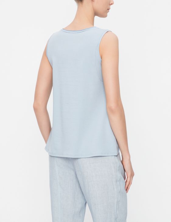 Sarah Pacini A-LINE COTTON SHIRT - SLEEVELESS