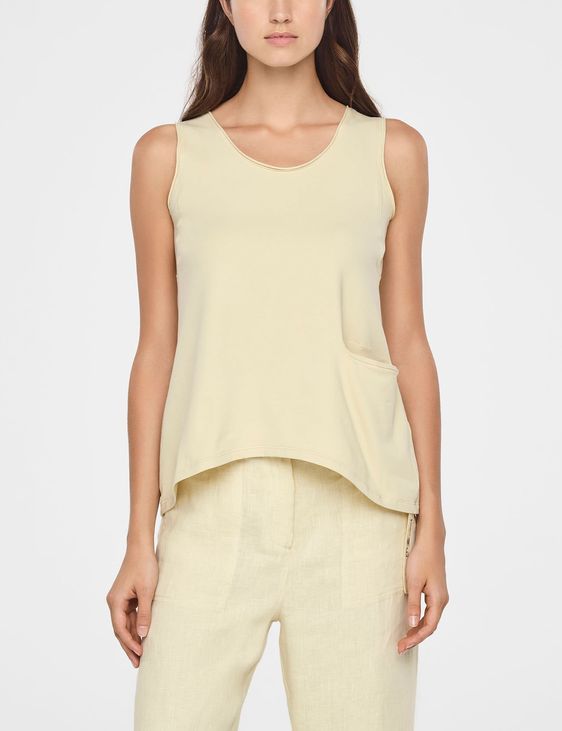 Sarah Pacini A-LINE COTTON SHIRT - SLEEVELESS