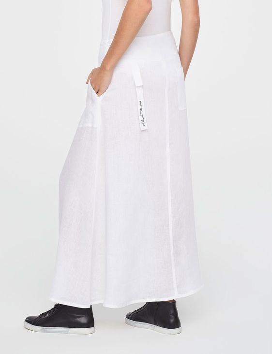 Sarah Pacini MAXI-WICKELROCK LEINEN