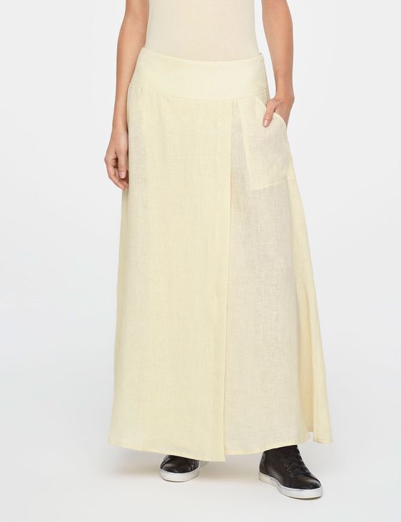 Sarah Pacini LINNEN MAXI WIKKELROK