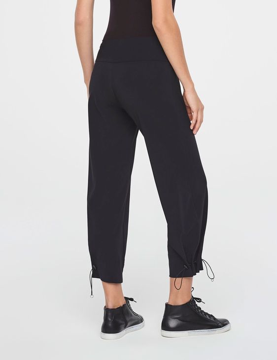 Sarah Pacini CROPPED PANTS - DRAWSTRING CUFFS