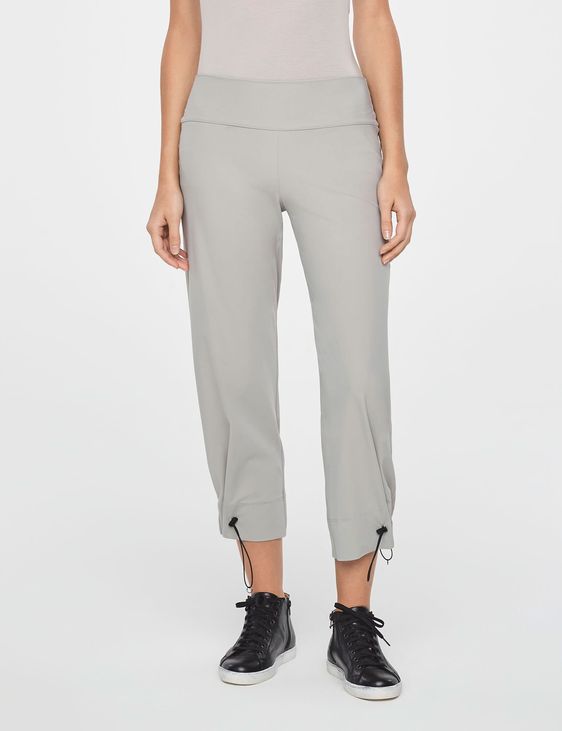 Sarah Pacini CROPPED PANTS - DRAWSTRING CUFFS