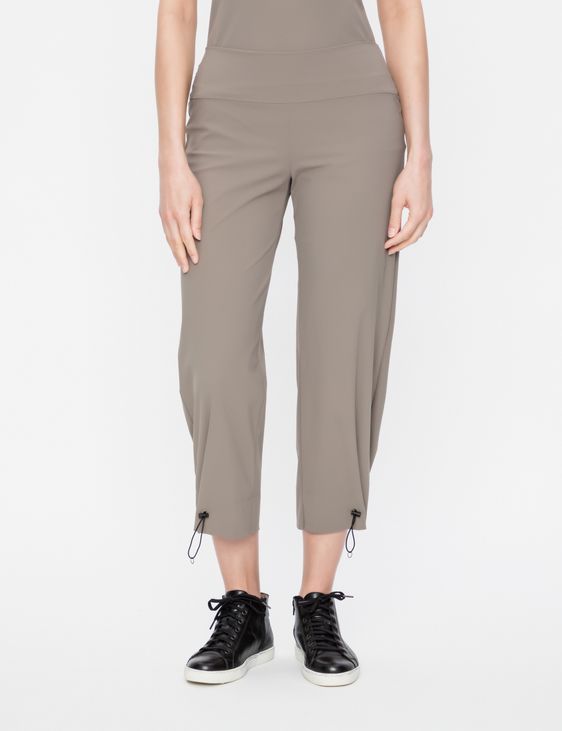 Sarah Pacini CROPPED PANTS - DRAWSTRING CUFFS