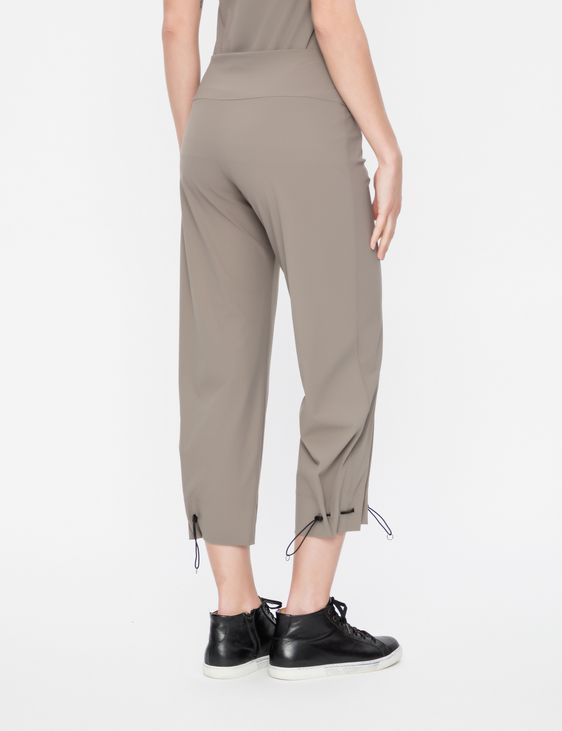 Sarah Pacini CROPPED PANTS - DRAWSTRING CUFFS