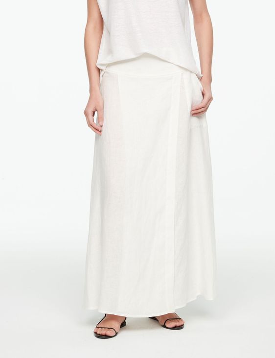 Sarah Pacini MAXI LINNEN WIKKEL ROK
