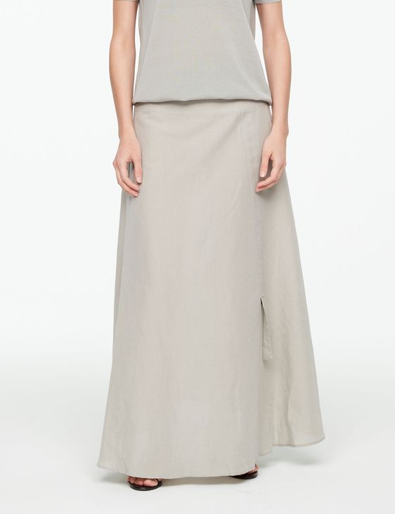 Sarah Pacini LINNEN-KATOENEN MAXI ROK