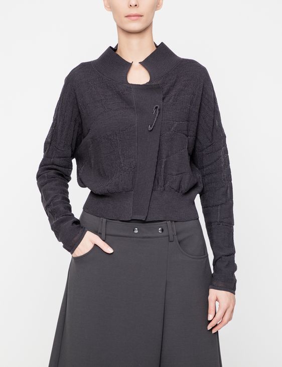 Sarah Pacini Korte cardigan - honingraat