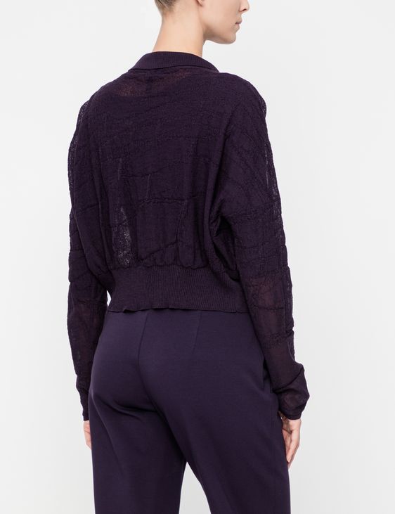Sarah Pacini Korte cardigan - honingraat