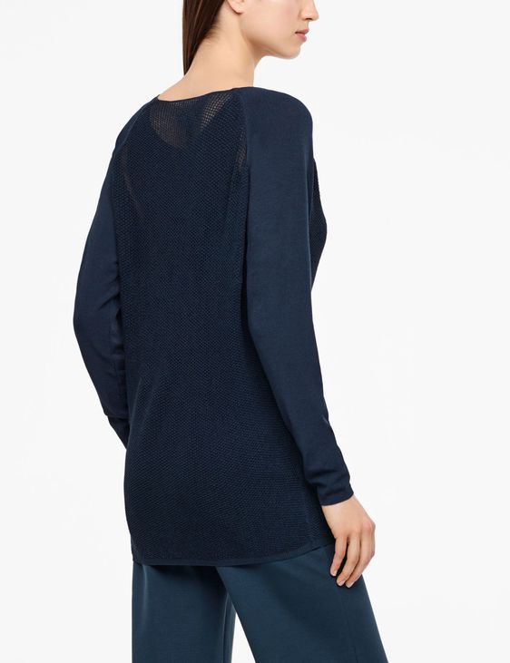 Sarah Pacini MESH-SWEATER - RAGLANÄRMEL