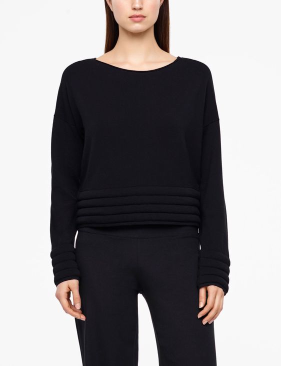 Sarah Pacini WATTIERTER SWEATER - LANGE ÄRMEL