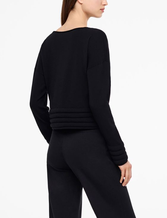 Sarah Pacini WATTIERTER SWEATER - LANGE ÄRMEL