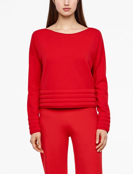 Sarah Pacini PADDED SWEATER - FULL SLEEVES