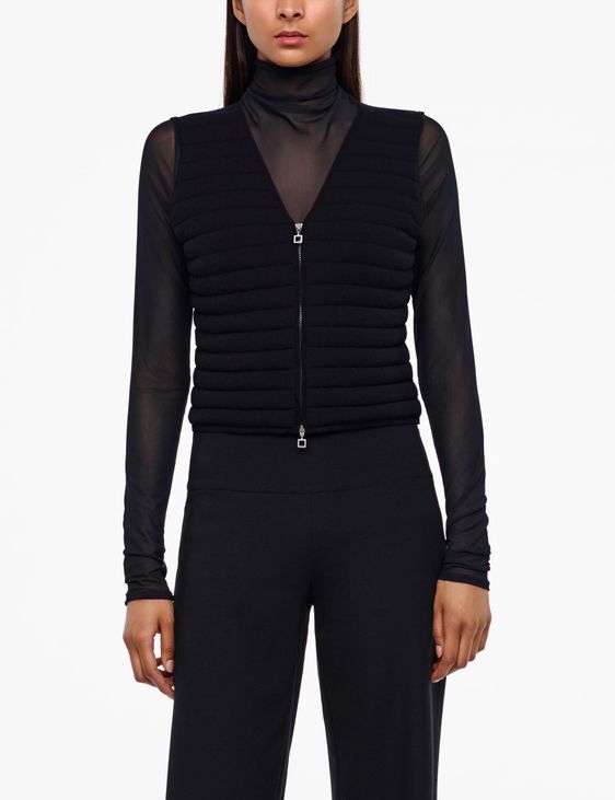Sarah Pacini PADDED CARDIGAN - SLEEVELESS