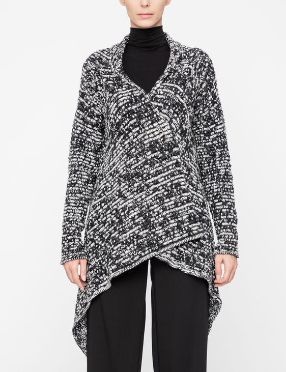 Sarah Pacini Cardigan - asymmetric hem