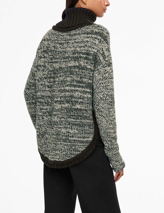 Sarah Pacini PULL MÉRINOS - COL AJUSTABLE