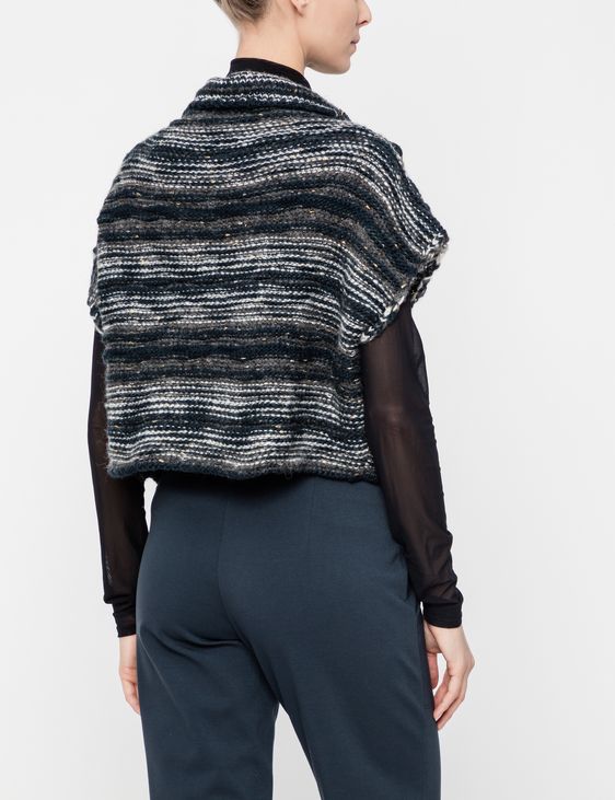 Sarah Pacini Cardigan en laine - motif ligné