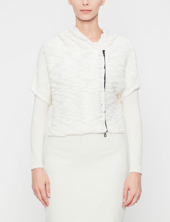 Sarah Pacini CARDIGAN COURT - EFFET SEERSUCKER