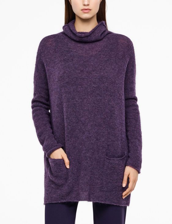 Sarah Pacini MOHAIR-MERINO-SWEATER - LANGE ÄRMEL