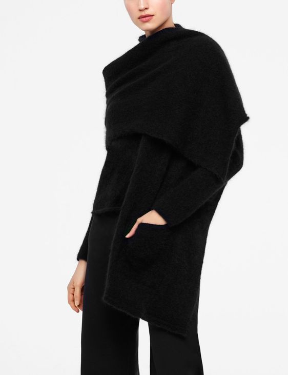 Sarah Pacini MOHAIR-MERINO SCARF - SHAWL-STYLE