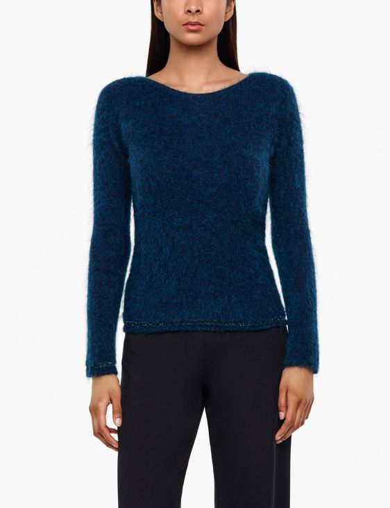 Sarah Pacini MOHAIR-MERINO-SWEATER - SCHIMMERNDER STRICK