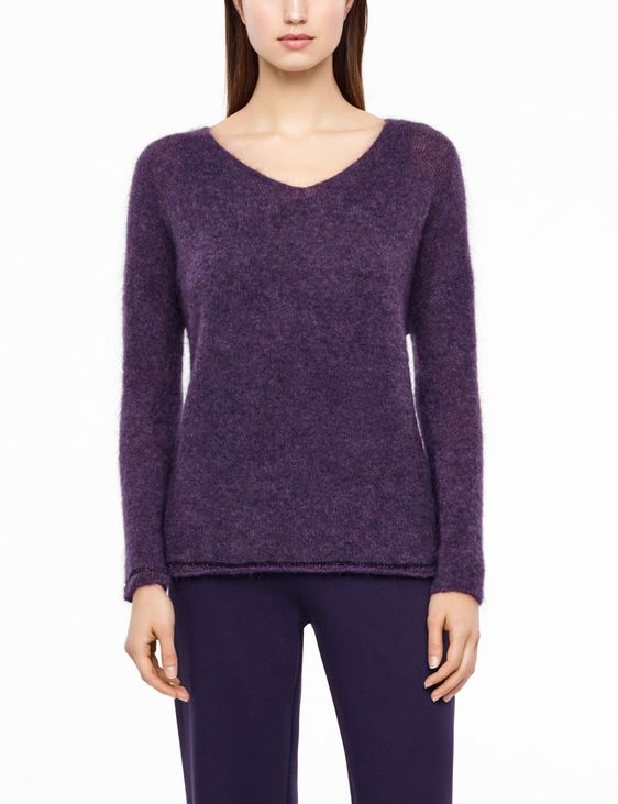 Sarah Pacini PULL COL V - EFFET BIJOU