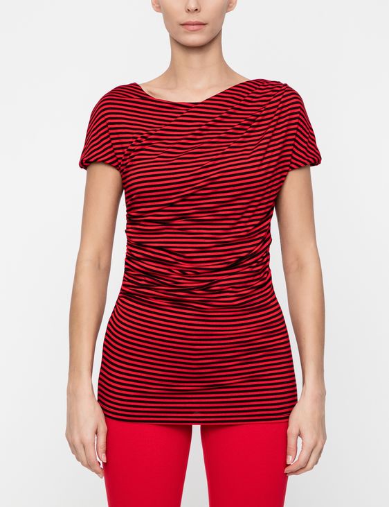 Sarah Pacini TOP RAYÉ - EFFET PLISSÉ