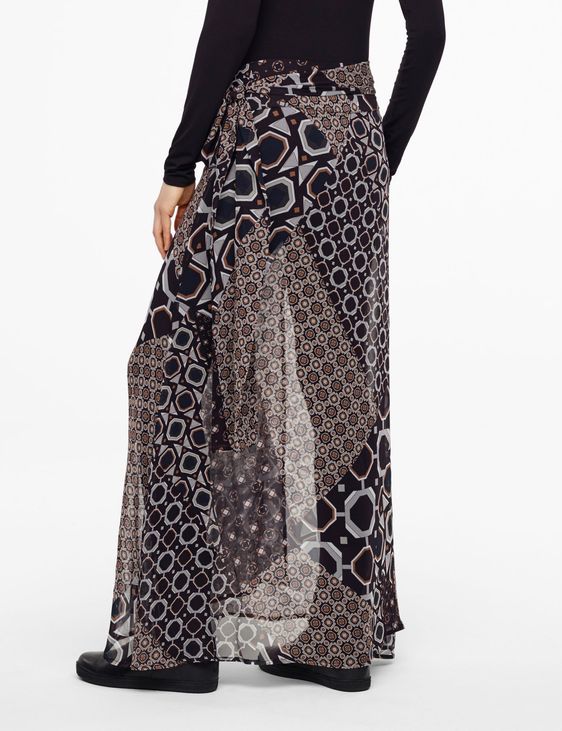 Sarah Pacini JUPE MAXI - MOTIF GÉOMÉTRIQUE