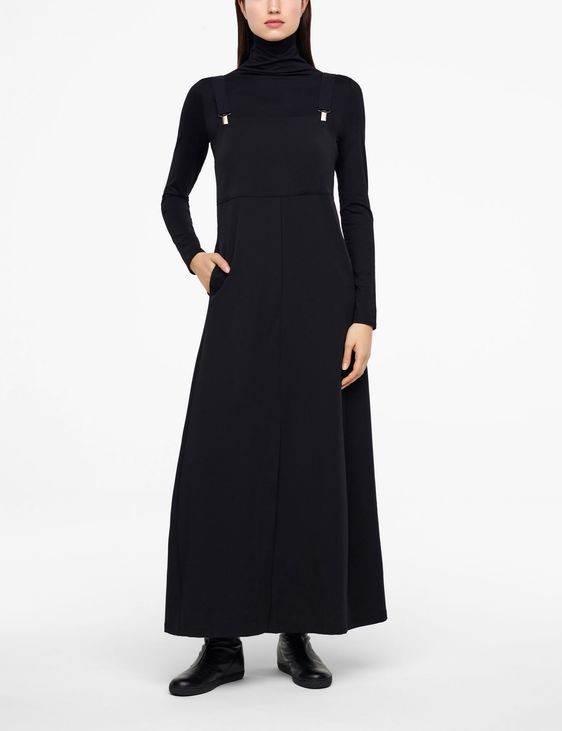 Sarah Pacini ROBE À BRETELLES - GABARDINE