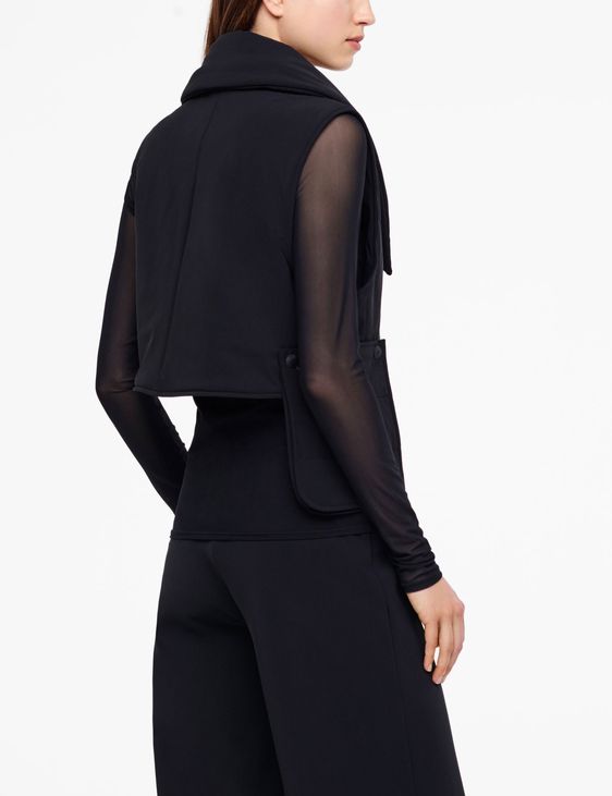 Sarah Pacini MANTEAU COURT SANS MANCHE