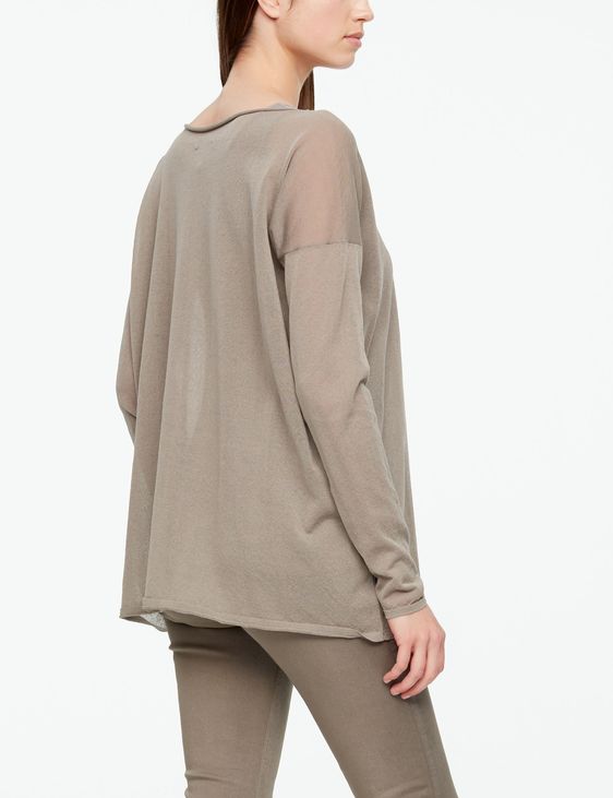 Sarah Pacini COTTON SWEATER - POUCH POCKET