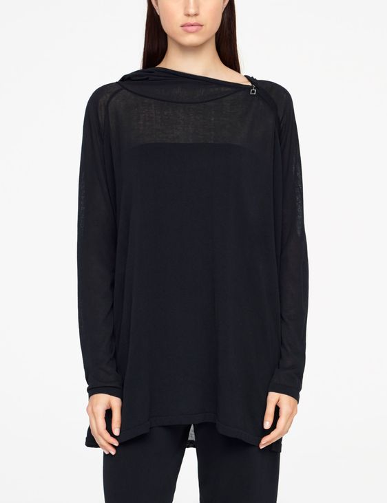 Sarah Pacini PULL A CAPUCHE - COL ZIPPÉ