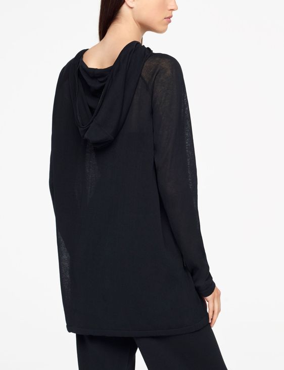 Sarah Pacini PULL A CAPUCHE - COL ZIPPÉ