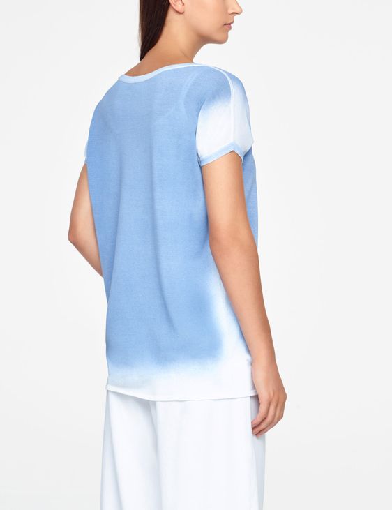 Sarah Pacini GRADIENT SWEATER - CAP SLEEVES
