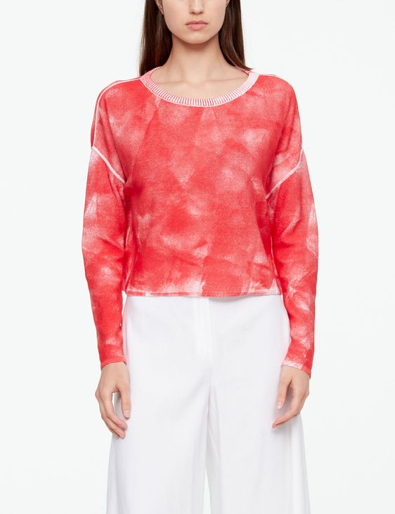 Sarah Pacini BATIK PULLOVER - LANGAERMLIG