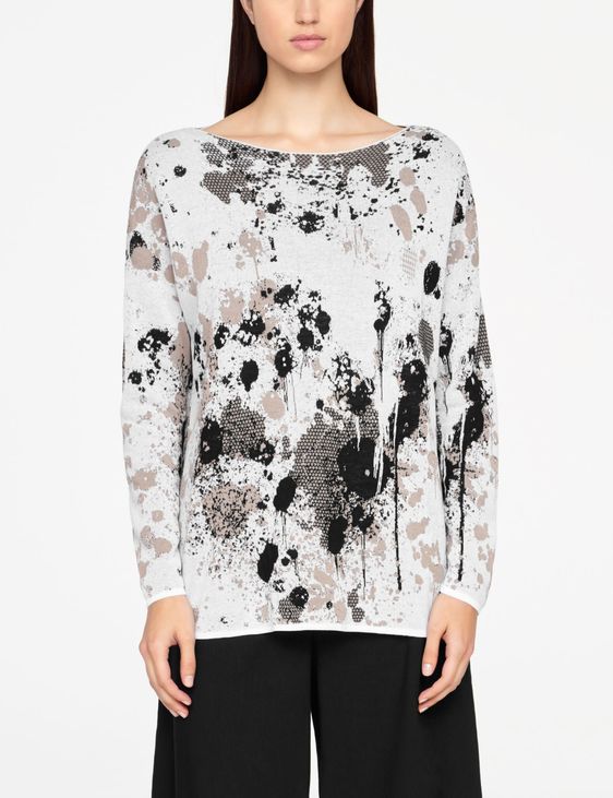 Sarah Pacini PULL MURAL - COL BATEAU