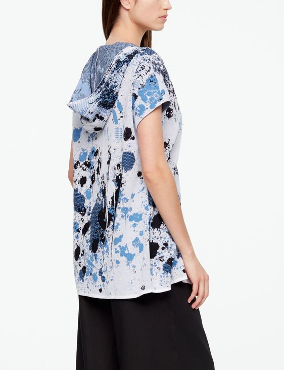 Sarah Pacini MURAL CARDIGAN - CAP SLEEVES
