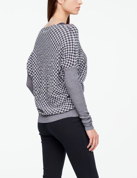 Sarah Pacini PULL EN COTON - DAMIER