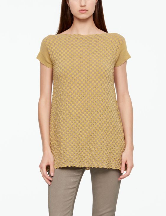 Sarah Pacini PULLOVER - MAKO COTTON IN SCHACHBRETT OPTIK