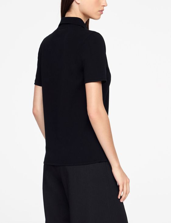 Sarah Pacini POLO SWEATER - ZIPPER